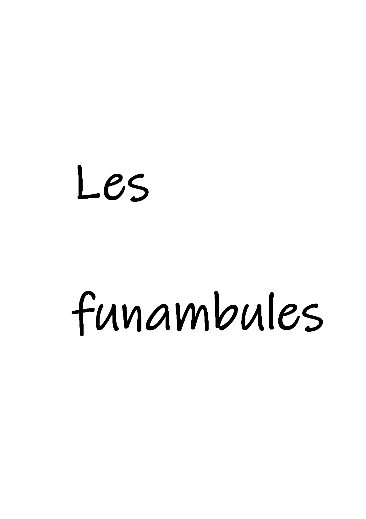 Les funambules